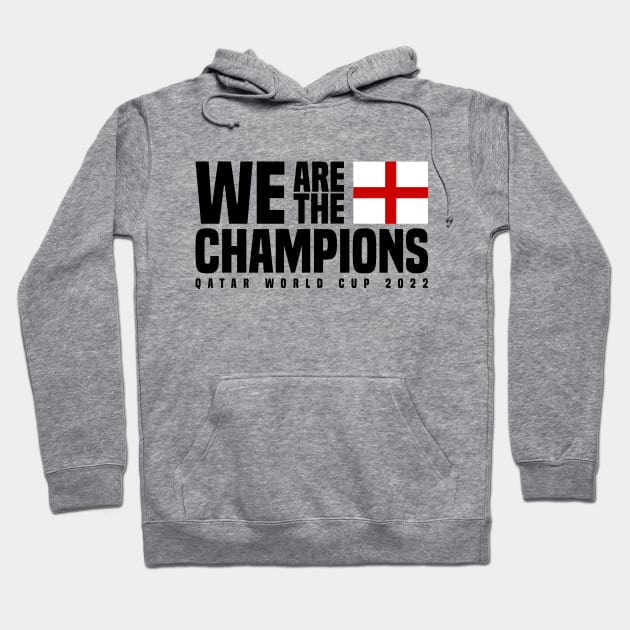 Qatar World Cup Champions 2022 - England Hoodie by Den Vector